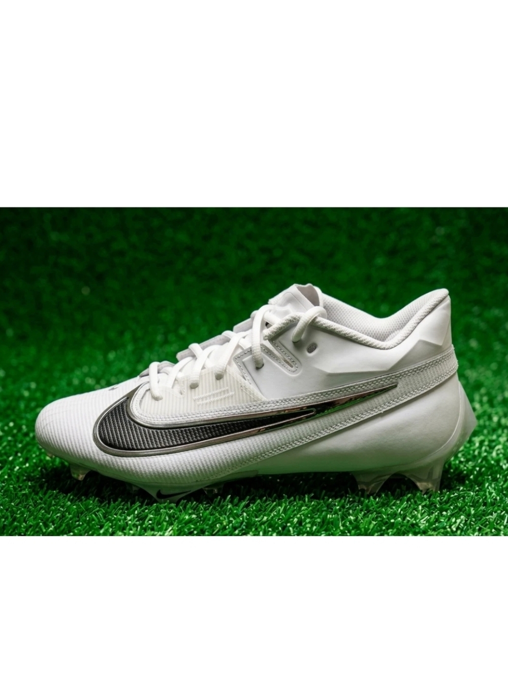 Nike Vapor Edge Elite 360 2 White Black Football Cleats